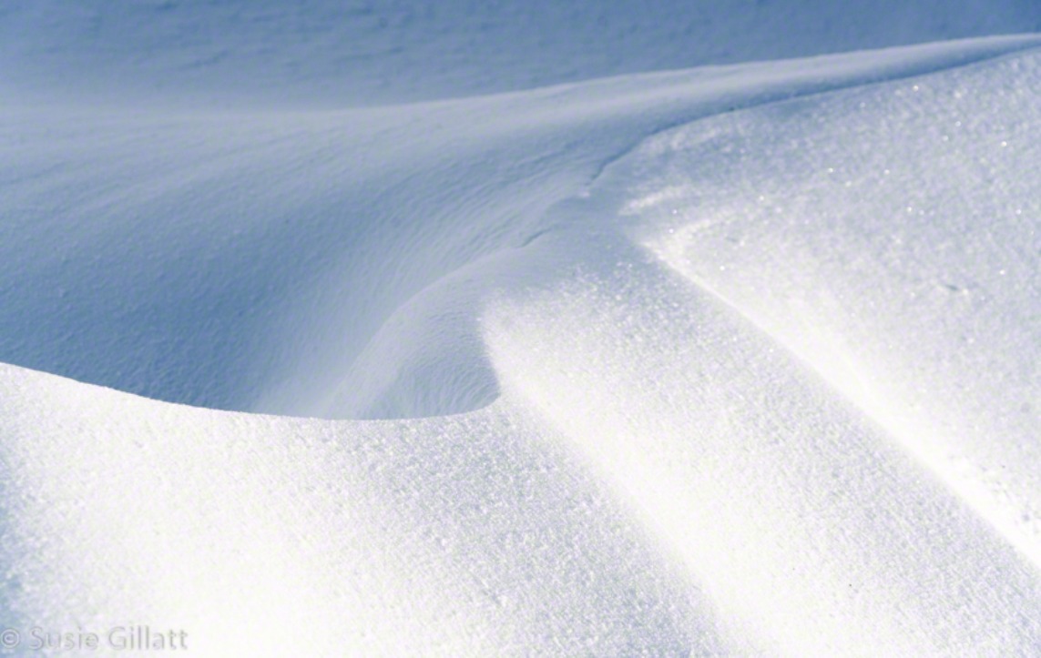 snow wave abstract