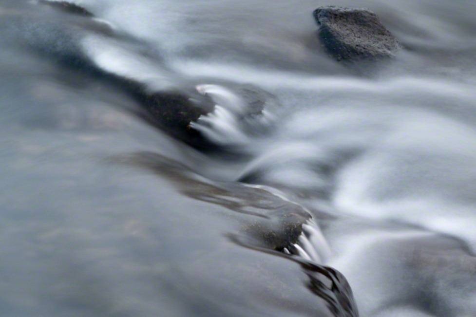 abstract water and rocks